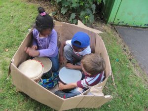 Carboard box den